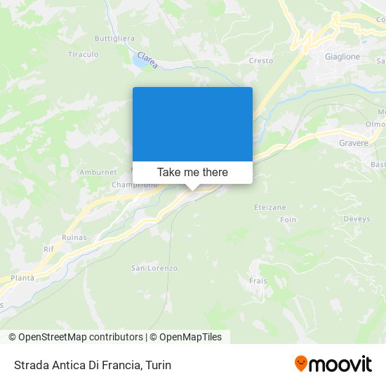 Strada Antica Di Francia map