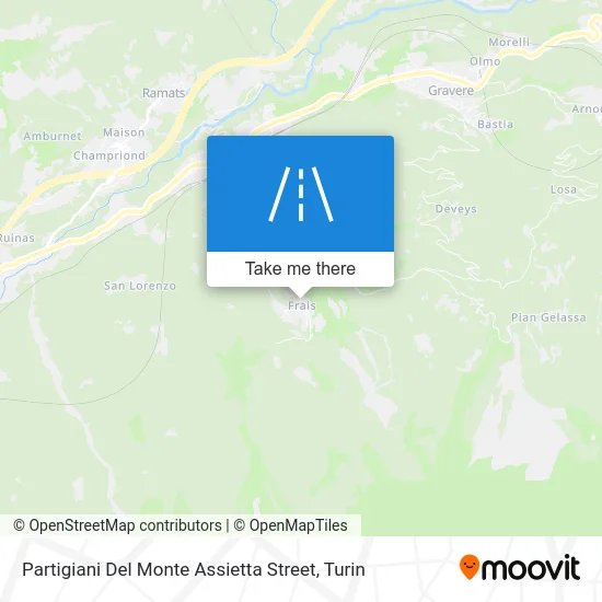 Partigiani Del Monte Assietta Street map