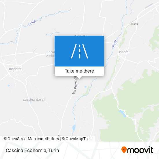 Cascina Economia map