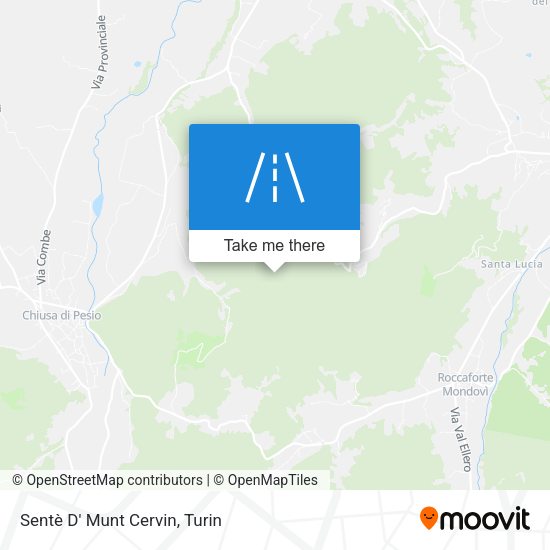 Sentè D' Munt Cervin map