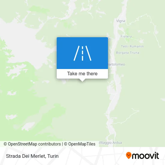 Strada Dei Merlet map