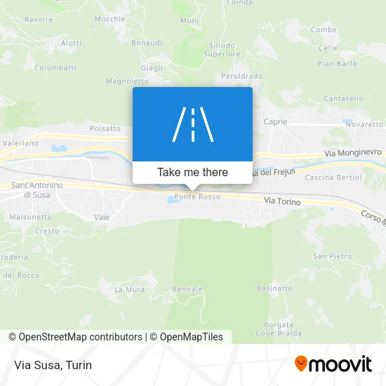 Via Susa map