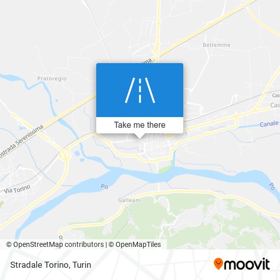 Stradale Torino map