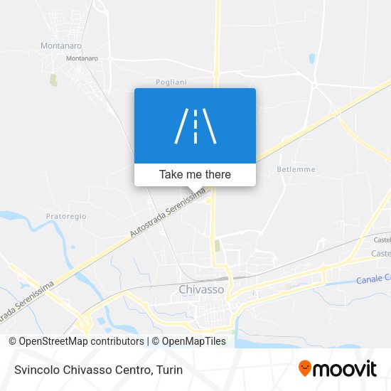 Svincolo Chivasso Centro map