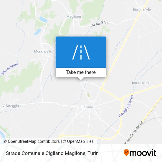 Strada Comunale Cigliano Maglione map