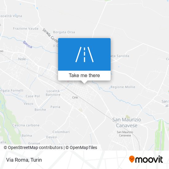 Via Roma map