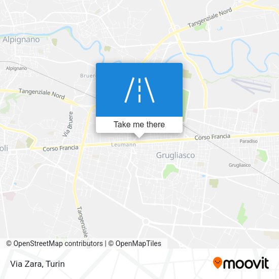 Via Zara map