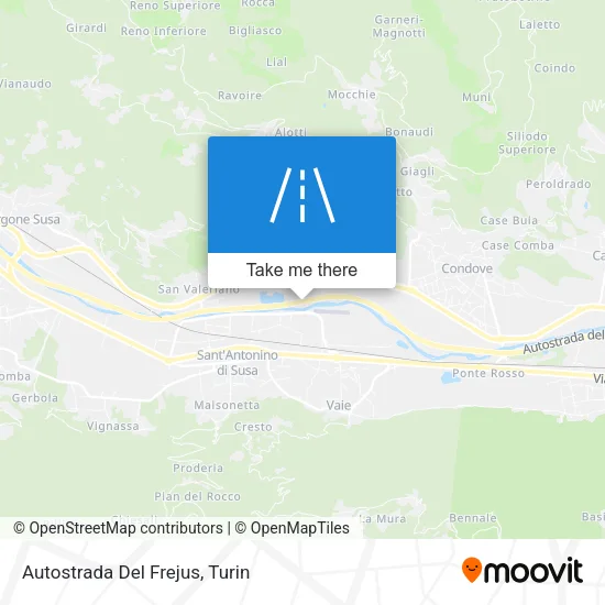 Autostrada Del Frejus map