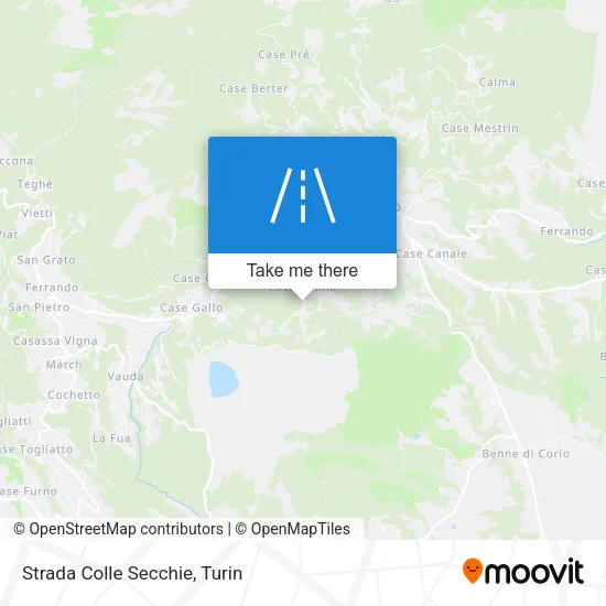 Colle Secchie Road map