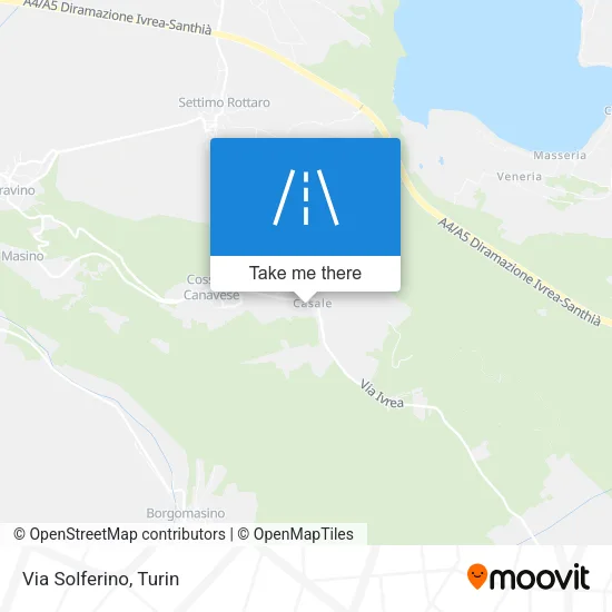 Via Solferino map