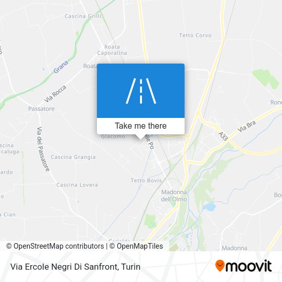 Via Ercole Negri Di Sanfront map