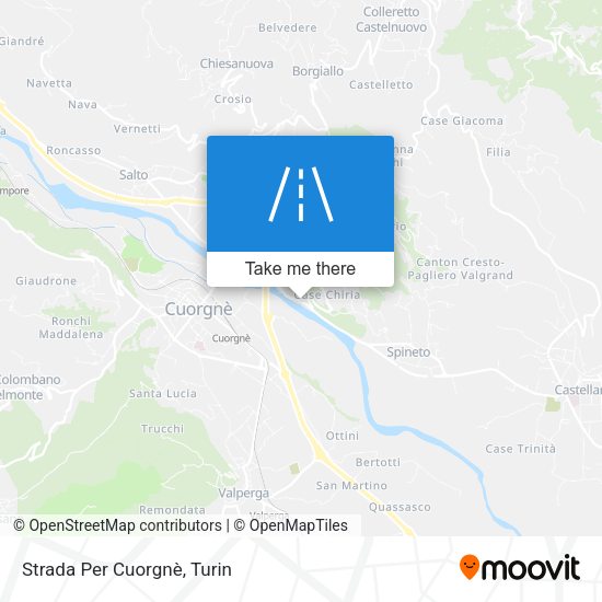 Strada Per Cuorgnè map