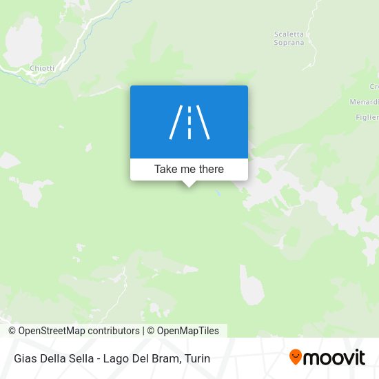 Gias Della Sella - Lago Del Bram map