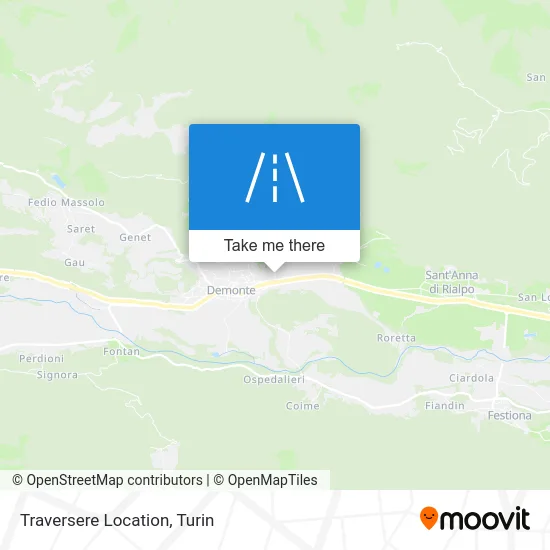 Traversere Location map