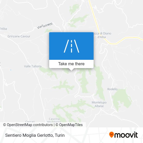 Sentiero Moglia Gerlotto map