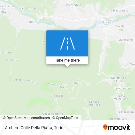 Archero-Colle Della Piatta map