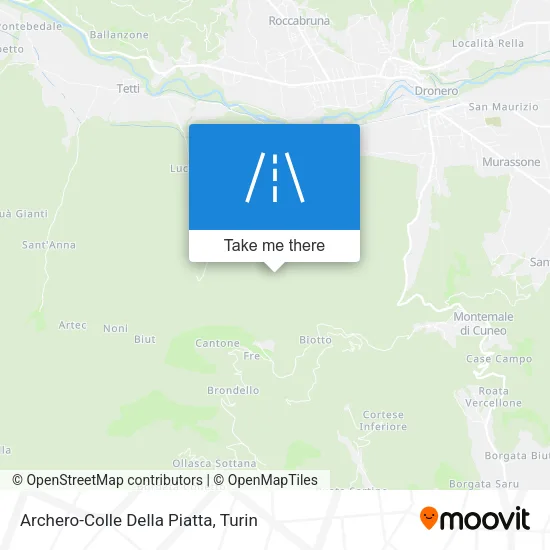 Archero-Colle Della Piatta map