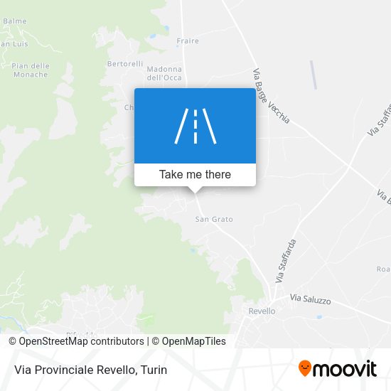 Via Provinciale Revello map