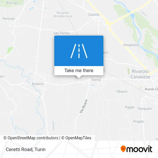 Ceretti Road map