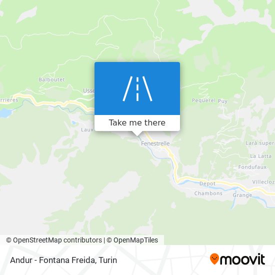 Andur - Fontana Freida map