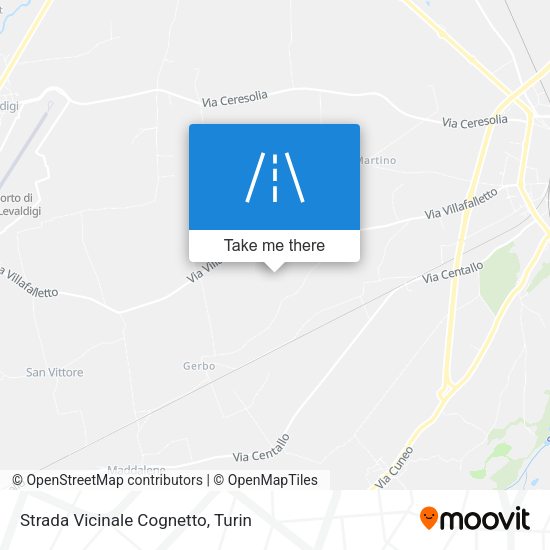 Strada Vicinale Cognetto map