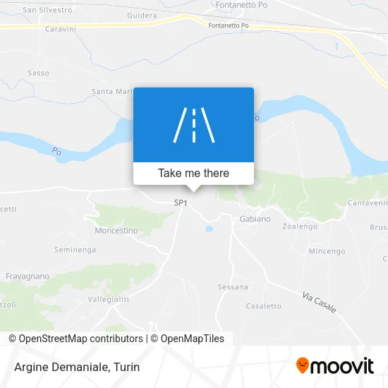 Argine Demaniale map