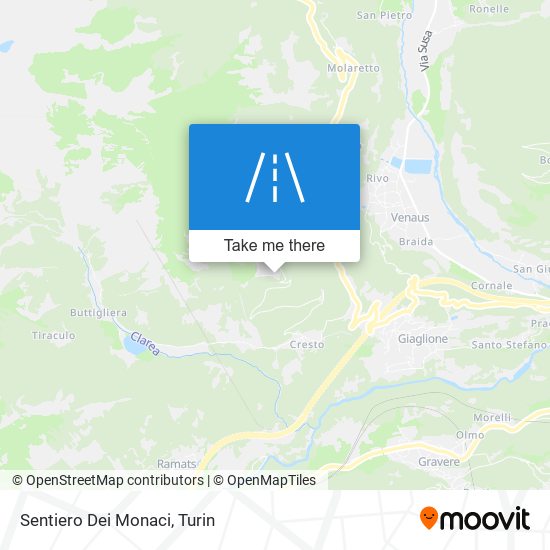 Sentiero Dei Monaci map