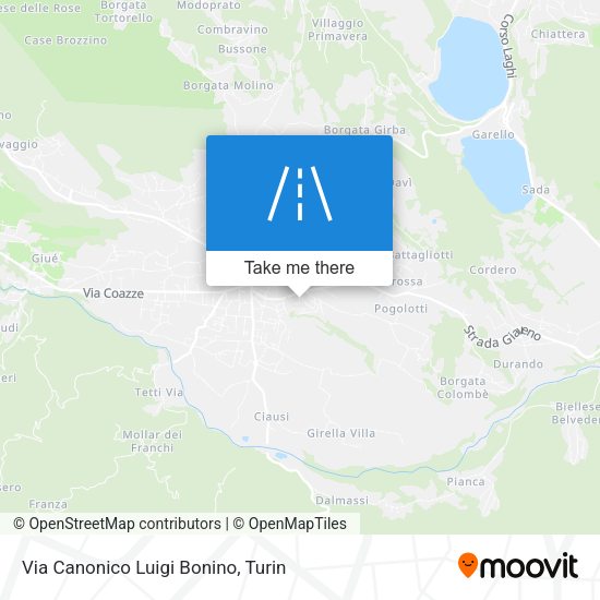 Via Canonico Luigi Bonino map