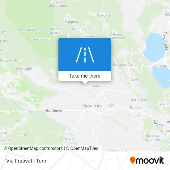 Via Frassati map
