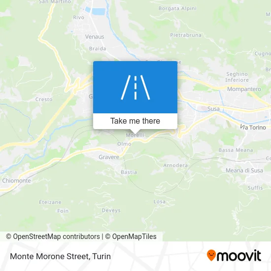Monte Morone Street map