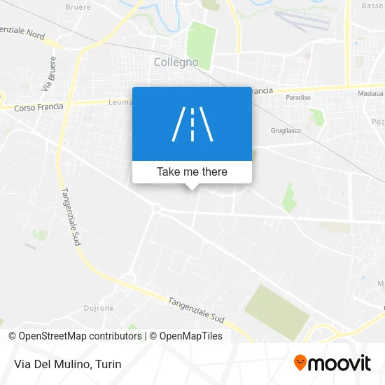Via Del Mulino map