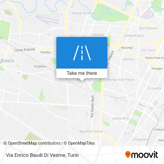 Via Enrico Baudi Di Vesme map
