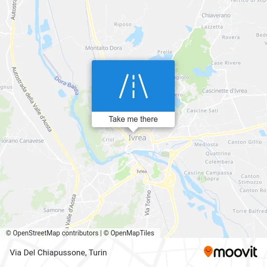 Chiapussone Street map