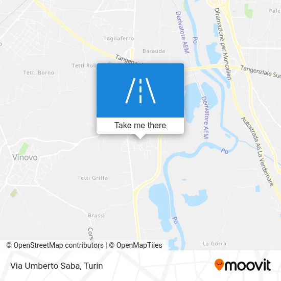 Umberto Saba Street map