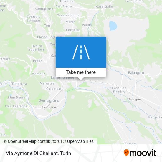 Via Aymone Di Challant map