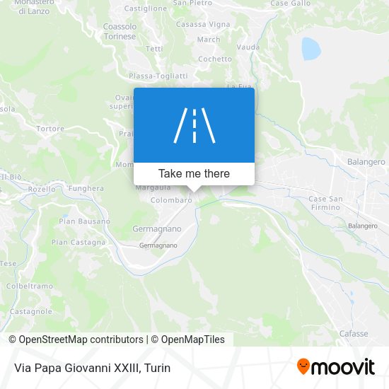 Via Papa Giovanni XXIII map