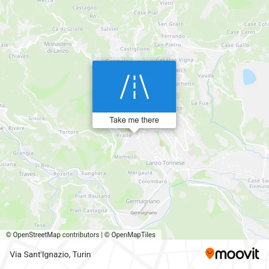 Via Sant'Ignazio map