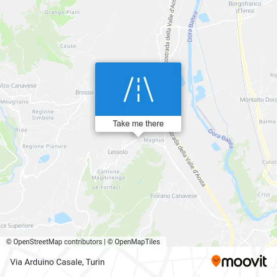 Arduino Casale Street map