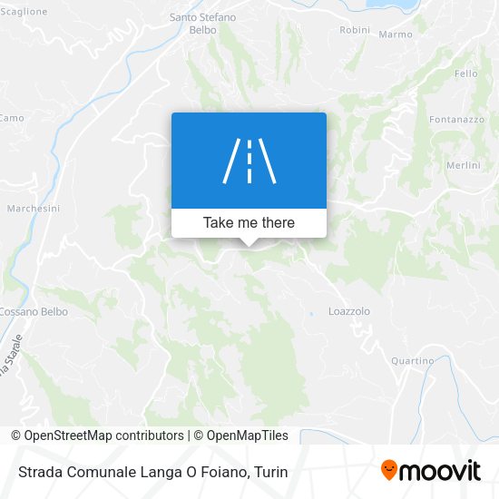 Strada Comunale Langa O Foiano map