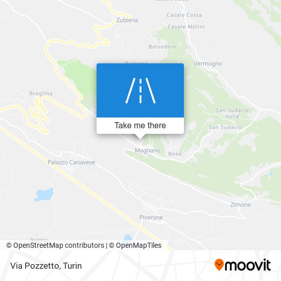 Via Pozzetto map