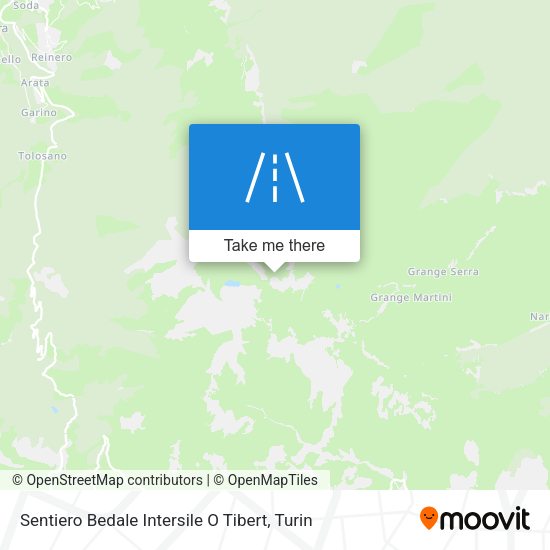 Sentiero Bedale Intersile O Tibert map