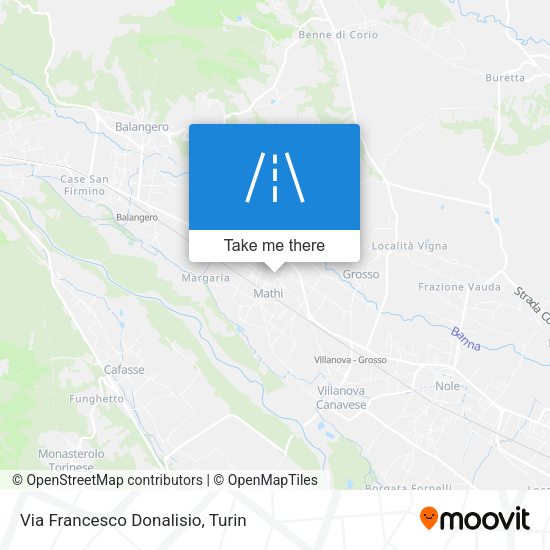 Via Francesco Donalisio map