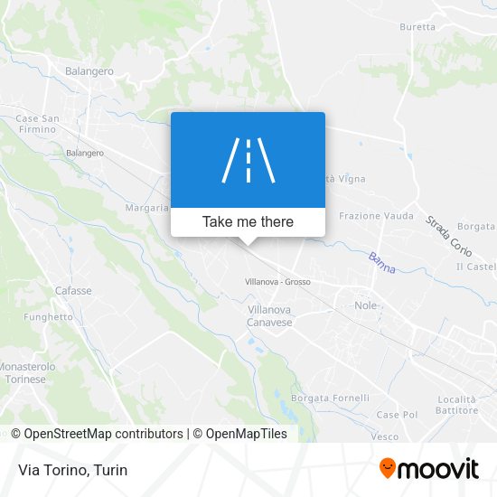 Via Torino map