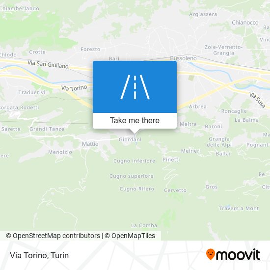 Via Torino map