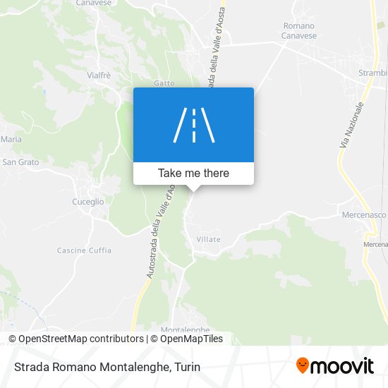 Strada Romano Montalenghe map