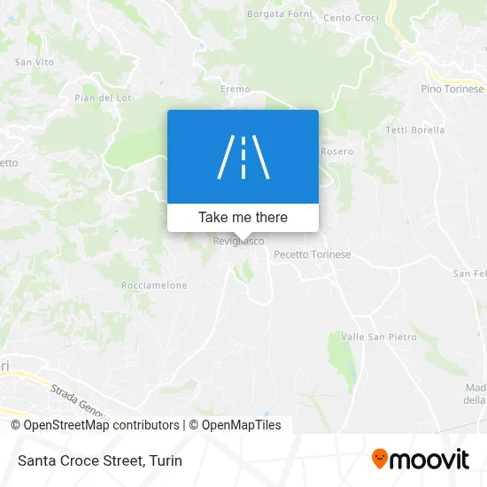 Santa Croce Street map