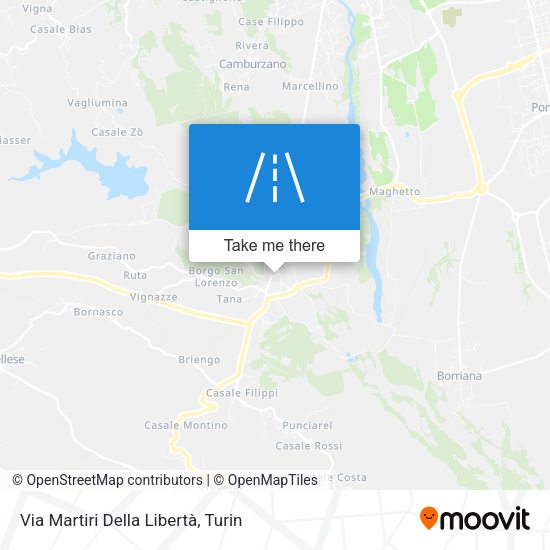 Via Martiri Della Libertà map