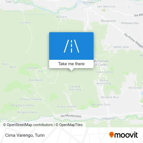 Cima Varengo map