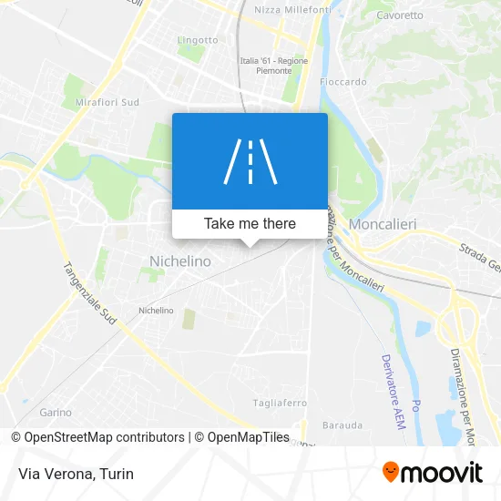 Via Verona map
