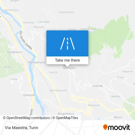 Via Maestra map